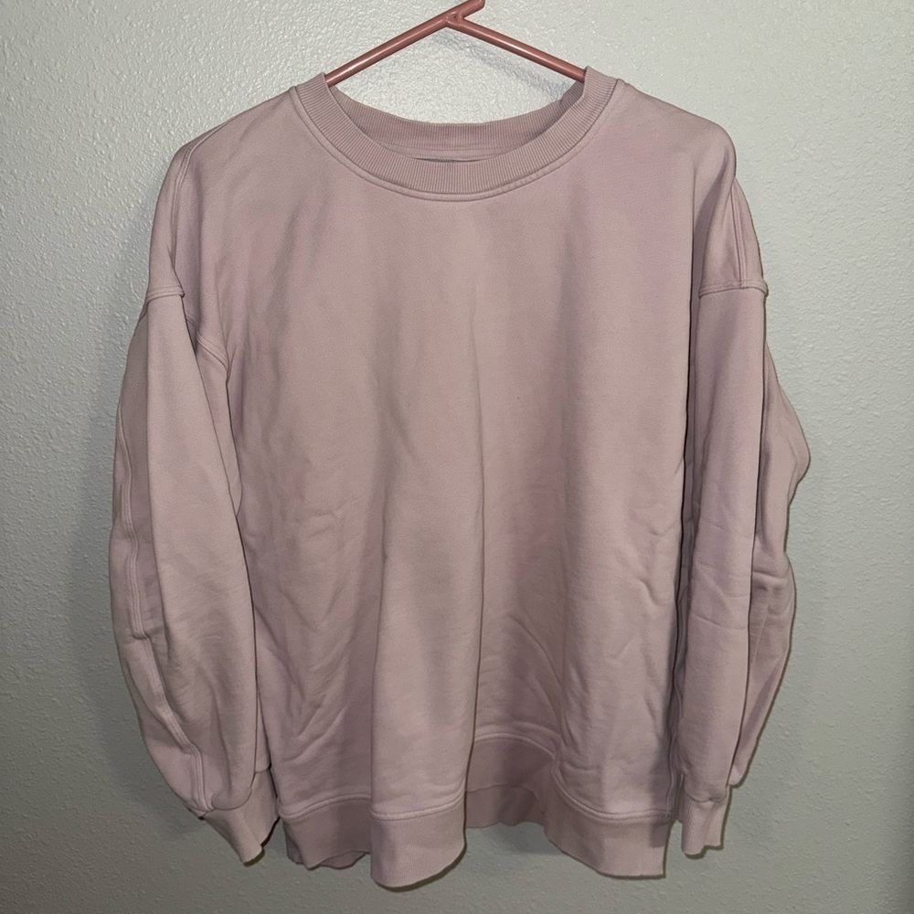 lululemon athletica Pink Crew Neck Sweater